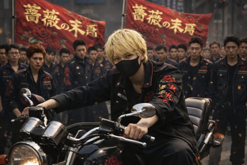 暴走族の総長時代の写真