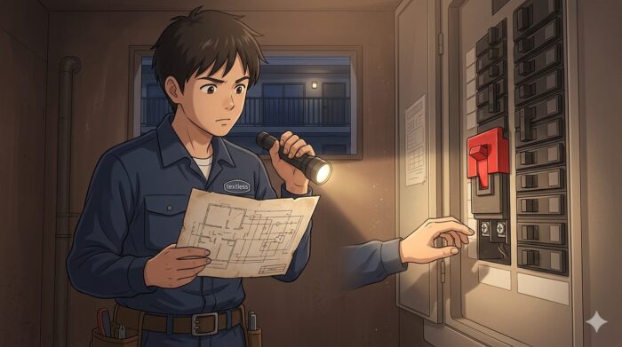 ブレーカーを調査するイメージ